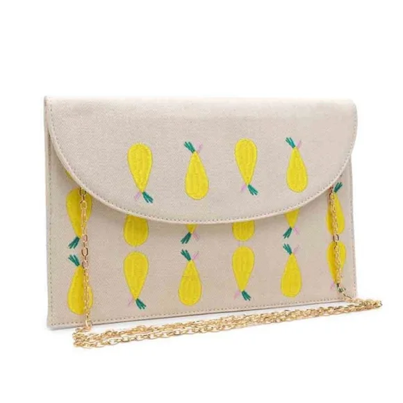 Urban Expressions Lemon Clutch NWT - Picture 1 of 7